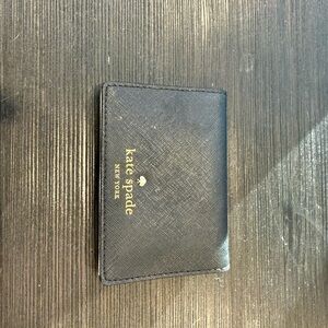 Kate Spade Black Leather Card Holder